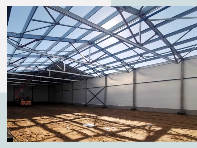 Строительство сенохранилищ в Устях-Лабинске