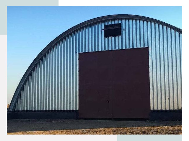 Бескаркасные ангары в Устях-Лабинске