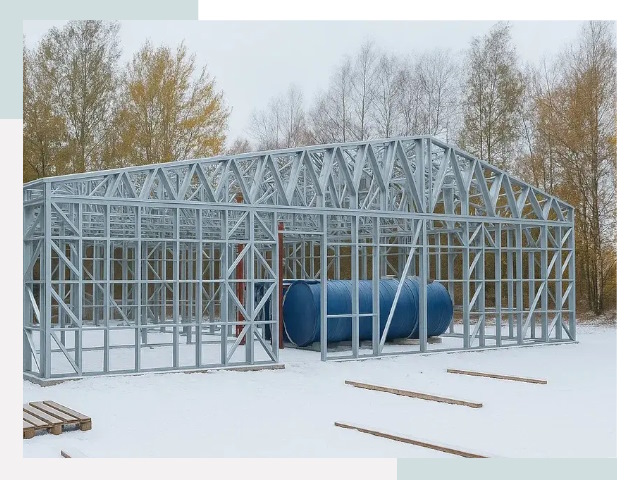 Металлические ангары в Устях-Лабинске