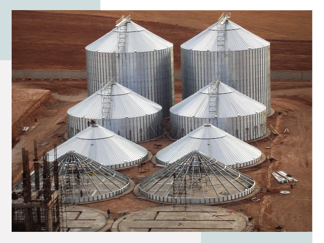 Строительство зерновых силосов в Устях-Лабинске