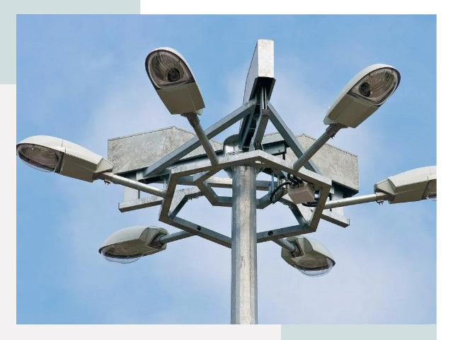 Монтаж осветительных мачт в Устях-Лабинске