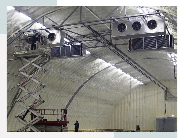 Оснащение ангаров в Устях-Лабинске