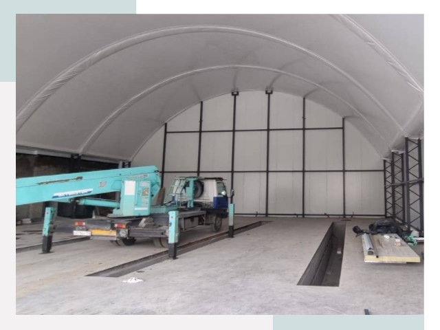 Внутреннее оснащение ангаров в Устях-Лабинске