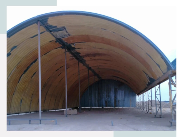 Реконструкция ангаров в Устях-Лабинске