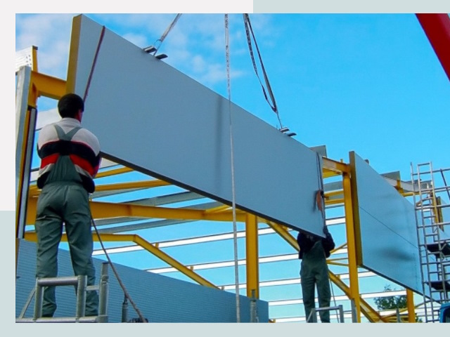 Монтаж сэндвич-панелей в Устях-Лабинске от 613 руб.